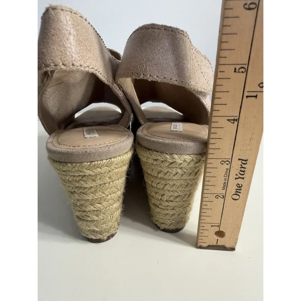 Geox Respira BlushPink Wedge Espadrille Sandals Peep Toe‎ EU 39.5 US 8.5/9